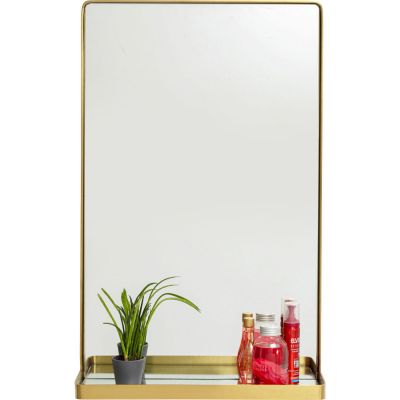 Зеркало с полкой Curve Brass 80x50 cm 82957 в Киеве купить kare-design мебель свет декор
