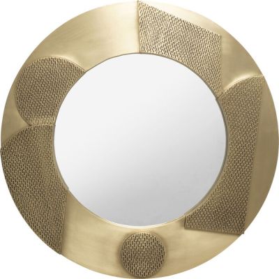 Дзеркало настінне кругле KARE DESIGN Futuro, d:80, (золотий) 87243 у Києві купити kare-design меблі світло декор