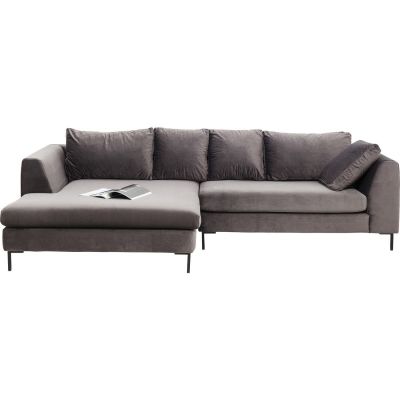 Кутовий диван Gianni Velvet Grey Left black 83567 у Києві купити kare-design меблі світло декор