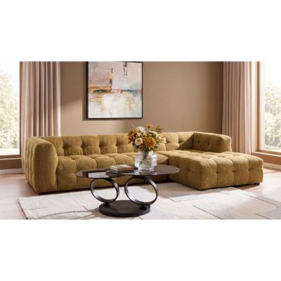 Диван кутовий KARE DESIGN Sofa Salamanca Gold Brown Right, 320х170 см, (помаранчевий) 86864 у Києві купити kare-design меблі світло декор