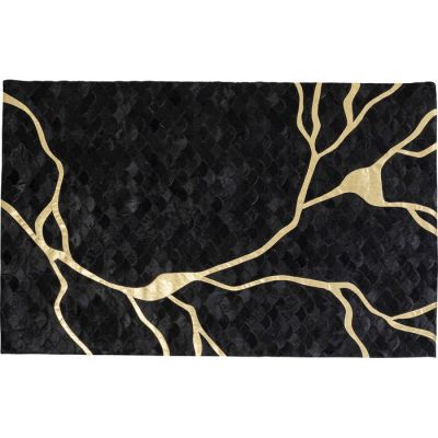 Килим KARE DESIGN Fulmine Black, 240х170 см, (чорно-золотий) 55823 у Києві купити kare-design меблі світло декор