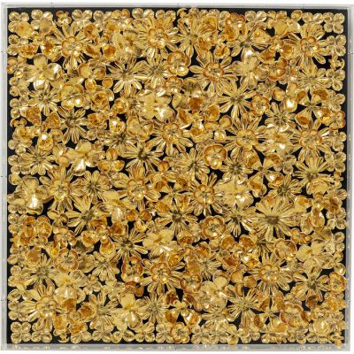 Настінне панно KARE DESIGN Gold Flower, 80х80 см, (золотий) 51441 у Києві купити kare-design меблі світло декор