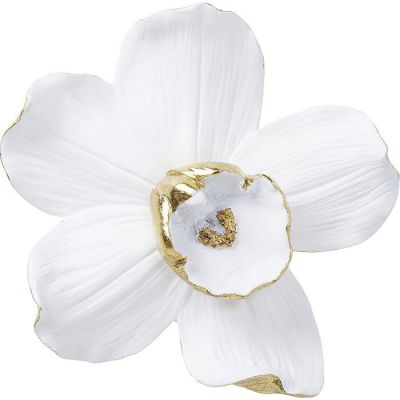 Настінна прикраса KARE DESIGN Orchid White, 24х25 см, (біло-золотий) 69265 у Києві купити kare-design меблі світло декор
