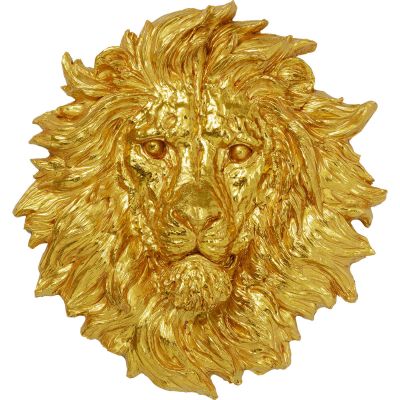 Настінна фігура лева Lion Head Gold 90x100cm 53662 у Києві купити kare-design меблі світло декор