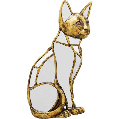 Настінна прикраса дзеркальна KARE DESIGN Cat Mirror, 38 см, (золотий) 56982 у Києві купити kare-design меблі світло декор