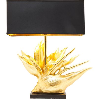 Лампа настільна KARE DESIGN Tropical Flower, 65 см, (чорно-золотий) 51032 у Києві купити kare-design меблі світло декор