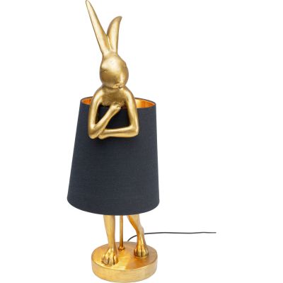 Лампа настольная Animal Rabbit Gold/Black 68cm 53470 в Киеве купить kare-design мебель свет декор
