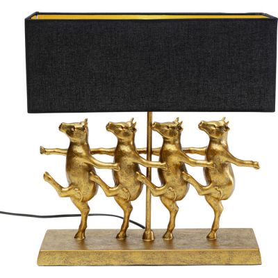 Лампа настільна KARE DESIGN Dancing Cows Black, (чорно-золотий) 56252 в Киеве купить kare-design мебель свет декор