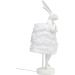 Лампа настольная Animal Rabbit Fur White/Silver 68cm