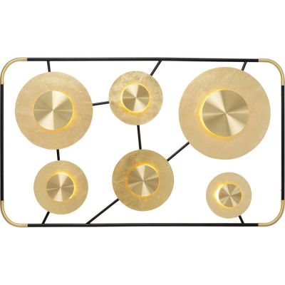 Світильник настінний KARE DESIGN Disc 6light, 185х110 см, (чорно-золотий) 52524 у Києві купити kare-design меблі світло декор