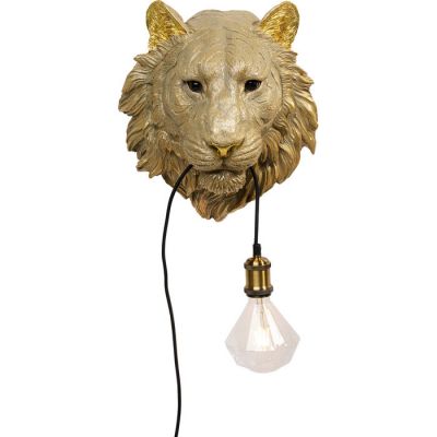 Світильник настінний KARE DESIGN Animal Tiger Head, 32х34 см, (золотий) 52710 у Києві купити kare-design меблі світло декор