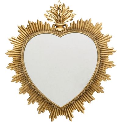 Дзеркало настінне фігурне KARE DESIGN Heart Mirror, 49x54 см, (золотий) 58284 у Києві купити kare-design меблі світло декор