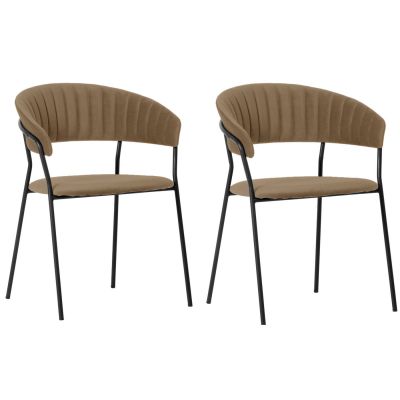 Chair with Armrest Belle Brown (2/Set) 86544 в Киеве купить kare-design мебель свет декор