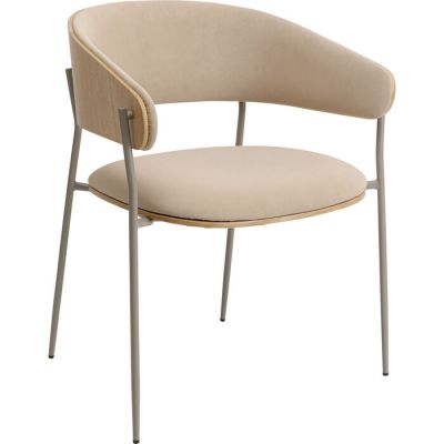 Стілець з підлокітниками Cindy Greige, (сіро-бежевий) 70792 в Киеве купить kare-design мебель свет декор