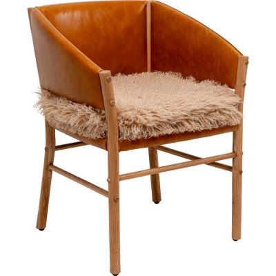 Стілець з підлокітниками Armrest Halva, (коричневий) 70943 у Києві купити kare-design меблі світло декор