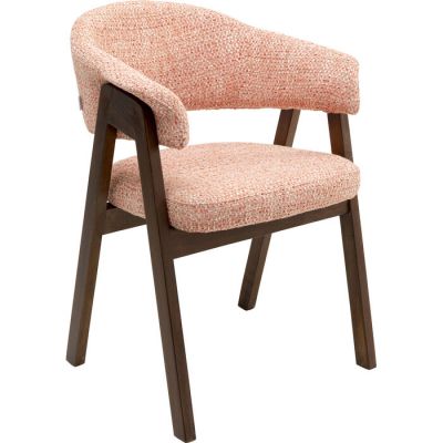 Стілець з підлокітниками Jonte Boucle Coral, (кораловий) 71376 в Киеве купить kare-design мебель свет декор