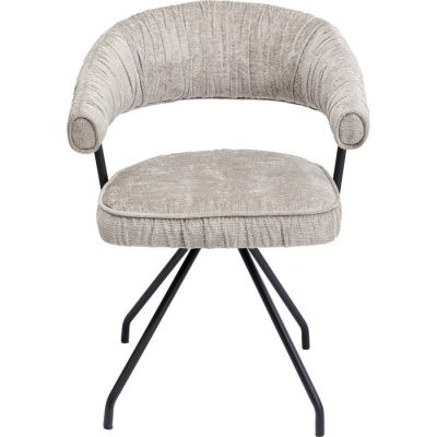 Стілець обертовий з підлокотниками KARE DESIGN Arabella Silver, (сірий) 87358 в Киеве купить kare-design мебель свет декор