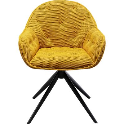 Вращающийся стул Carlito Mesh Yellow 87682 в Киеве купить kare-design мебель свет декор