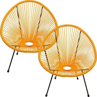 Крісло Acapulco Orange 2/set, (помаранчевий) 47419 в Киеве купить kare-design мебель свет декор