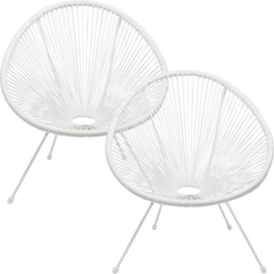 Крісло Acapulco Mono White 2/Set, (білий) 47421 в Киеве купить kare-design мебель свет декор