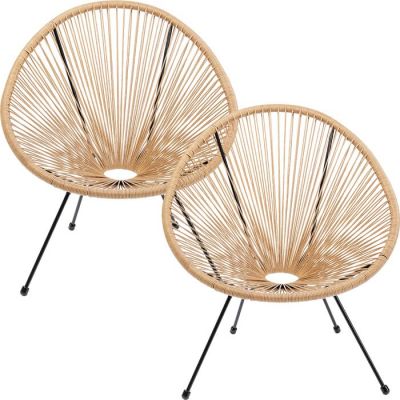 Крісло Acapulco Nature 2/Set, (бежевий) 47422 в Киеве купить kare-design мебель свет декор