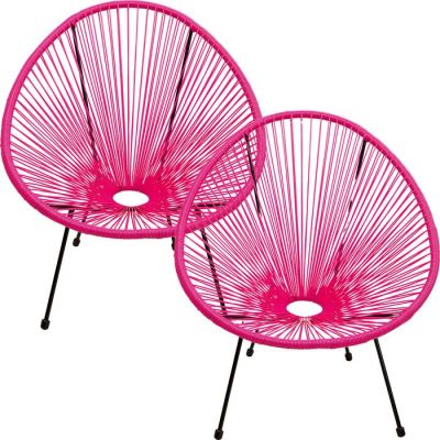 Крісло Acapulco Pink 2/Set, (рожевий) 47423 в Киеве купить kare-design мебель свет декор