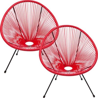 Крісло Acapulco Cherry 2/Set, (червоний) 47426 в Киеве купить kare-design мебель свет декор