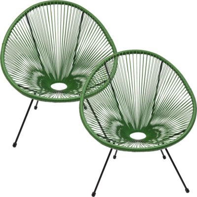 Крісло Acapulco Green 2/Set, (зелений) 47427 в Киеве купить kare-design мебель свет декор