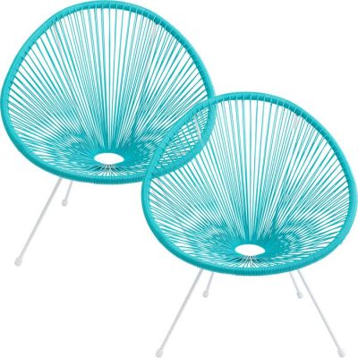 Крісло Acapulco Turquoise 2/Set, (блакитний) 47429 в Киеве купить kare-design мебель свет декор