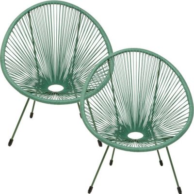 Крісло Acapulco Mono Green 2/Set, (зелений) 47430 в Киеве купить kare-design мебель свет декор
