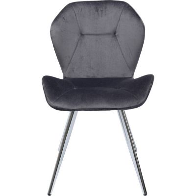 Стілець без підлокітників KARE DESIGN Viva Grey Chrome, (сірий) 84969 в Киеве купить kare-design мебель свет декор