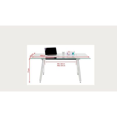 Стіл письмовий KARE DESIGN Officia Tempered Glass, 160х80 см, (прозорий) 9162 в Киеве купить kare-design мебель свет декор
