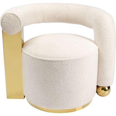Крісло коктейльне KARE DESIGN Amuse, (біло-золотий) 80112 у Києві купити kare-design меблі світло декор