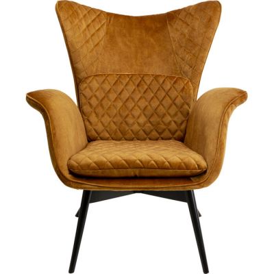 Крісло Tudor Velvet Gold Brown, (коричневий) 70737 в Киеве купить kare-design мебель свет декор