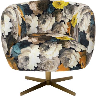 Крісло обертове KARE DESIGN Peony Flower Yellow, (різнокольоровий) 84685 в Киеве купить kare-design мебель свет декор