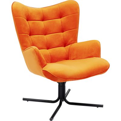 Вращающееся кресло Oscar Velvet Orange 86362 в Киеве купить kare-design мебель свет декор