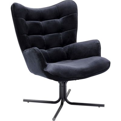 Вращающееся кресло Oscar Velvet Black 86363 в Киеве купить kare-design мебель свет декор