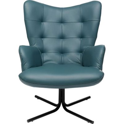 Крісло обертове KARE DESIGN Oscar Leather Blue, (синій) 86945 у Києві купити kare-design меблі світло декор