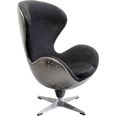 Крісло обертове KARE DESIGN Lounge Black Graphit, (стальний) 87908 в Киеве купить kare-design мебель свет декор