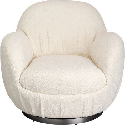 Крісло обертове KARE DESIGN Nube Boucle, (кремовий) 87923 в Киеве купить kare-design мебель свет декор