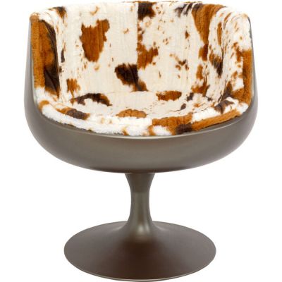 Крісло обертове KARE DESIGN Club Cow, (коричнево-бежевий) 71492 в Киеве купить kare-design мебель свет декор