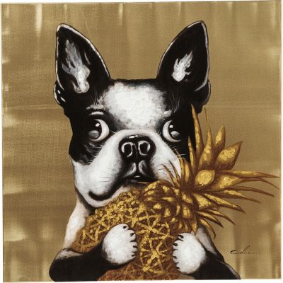 Картина KARE DESIGN Dog with Pineapple, 80х80 см 60442 в Киеве купить kare-design мебель свет декор