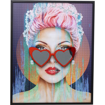 Картина в раме Heart Glasses 80x100 52977 в Киеве купить kare-design мебель свет декор