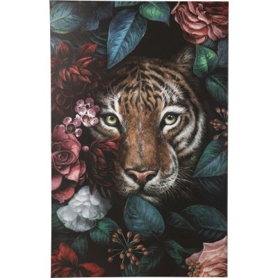 Картина на полотні Tiger в квітках 90x140cm 53826 у Києві купити kare-design меблі світло декор