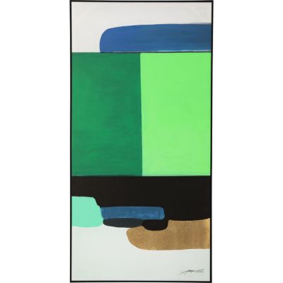 Картина в рамці KARE DESIGN Abstract Shapes Green, 73х143 см 53900 в Киеве купить kare-design мебель свет декор