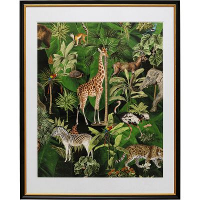 Картина в рамці Animals in Jungle 80x100cm 53935 у Києві купити kare-design меблі світло декор