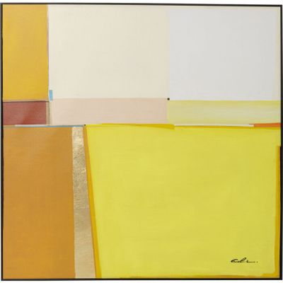 Картина в рамці Abstract Shapes Yellow 113x113cm 53897 у Києві купити kare-design меблі світло декор