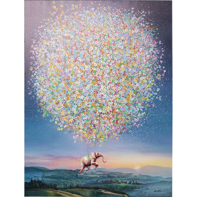 Картина на холсті Flying Elephant At Night 120x160cm 54827 в Киеве купить kare-design мебель свет декор