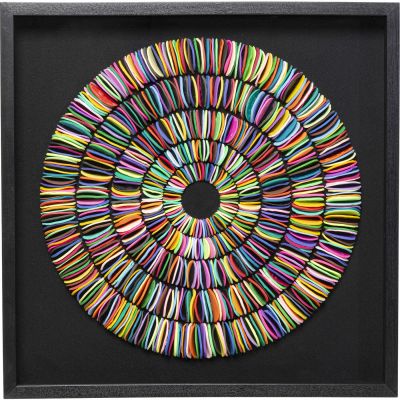 Объемная картина Pasta Colore Circles 80x80cm 55862 в Киеве купить kare-design мебель свет декор