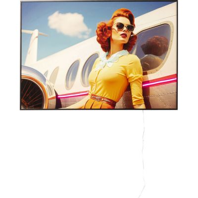Картина з LED-діодом KARE DESIGN Jetset Lean Lady, 120x80 см 56453 в Киеве купить kare-design мебель свет декор